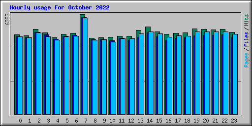 Hourly usage for October 2022