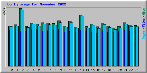 Hourly usage for November 2022